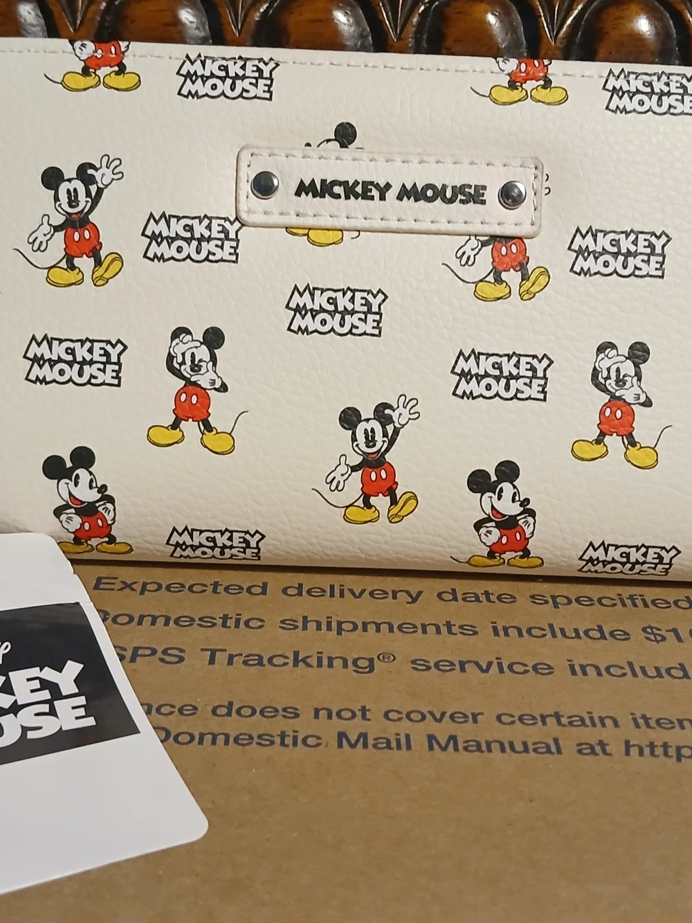 Disney White & Red Mickey Mouse Zip Wallet